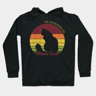 Retro Maine Coon Cat Hoodie